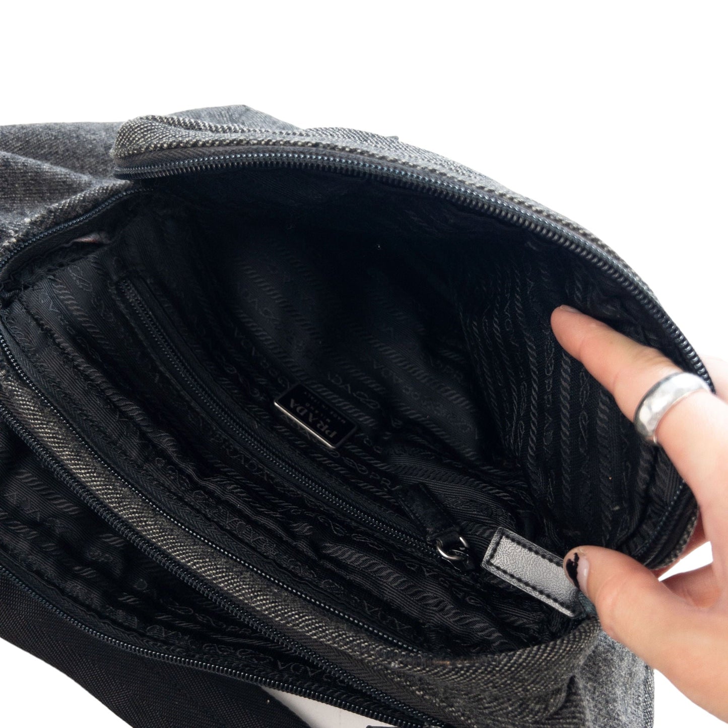 Prada Wool Cross Body Bag