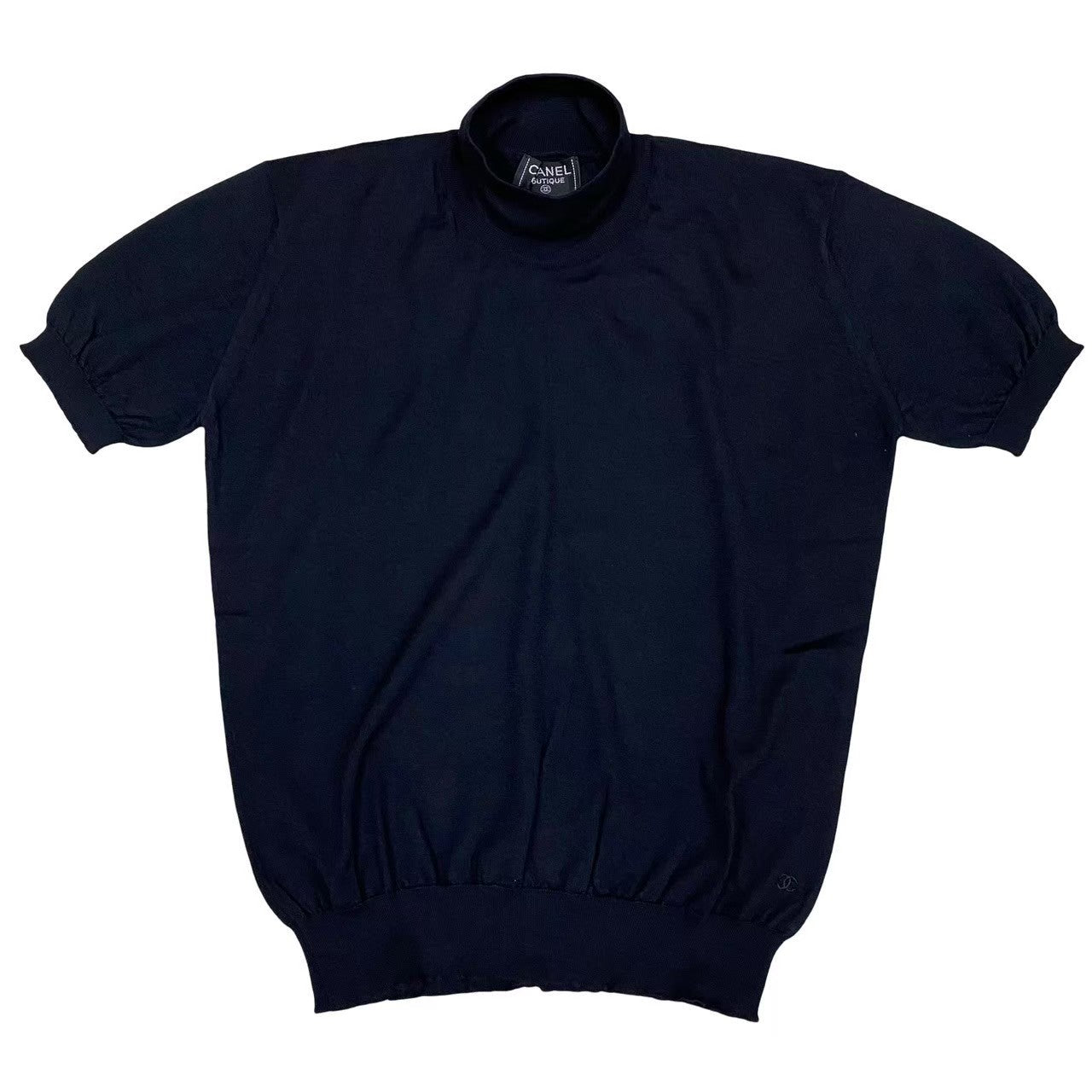 CHANEL knit Cashmere, Silk Navy Women 42