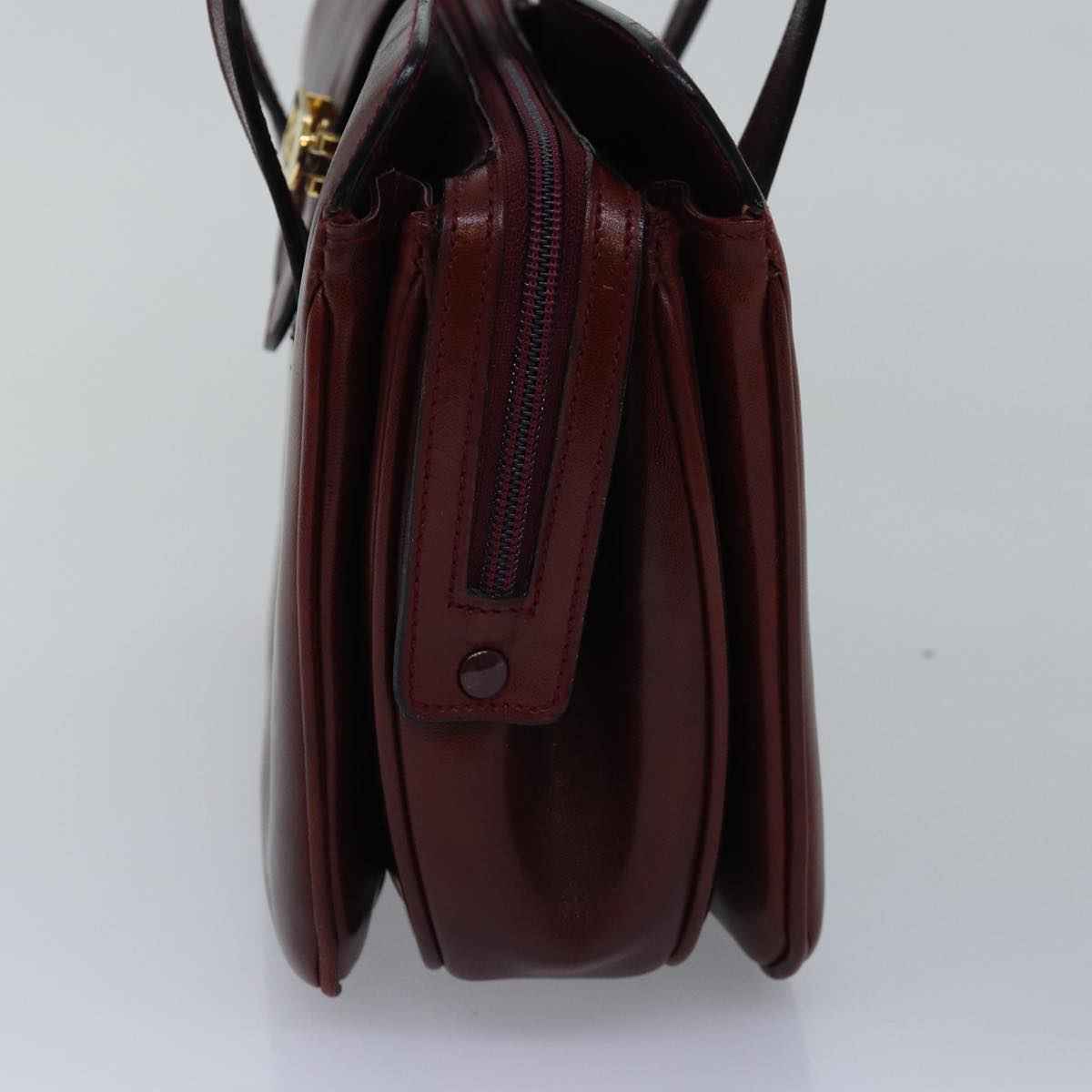 Luxury CELINE Hand Bag Leather Red 77466