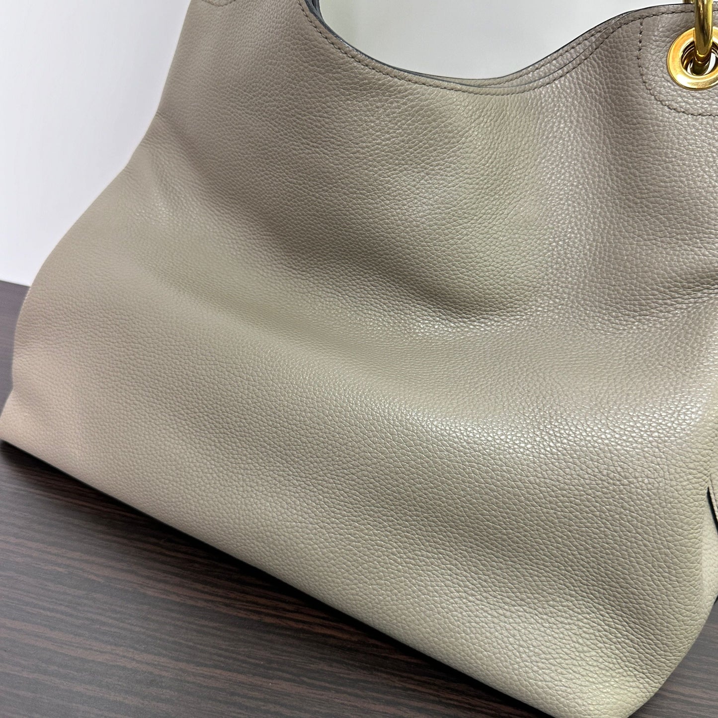 Prada | Bags | Prada Vitello Phenix Logo Hobo Taupe LB121102