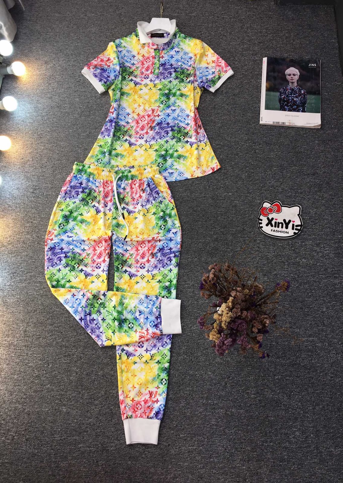 Louis Vuitton Jogger and Tshirts Set.