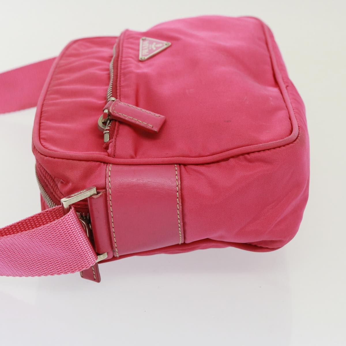 PRADA Shoulder Bag Nylon Pink Auth 78078