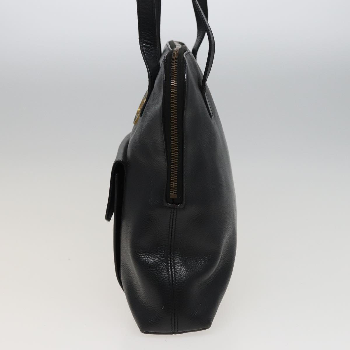 Luxury CELINE Shoulder Bag Leather Black 78547