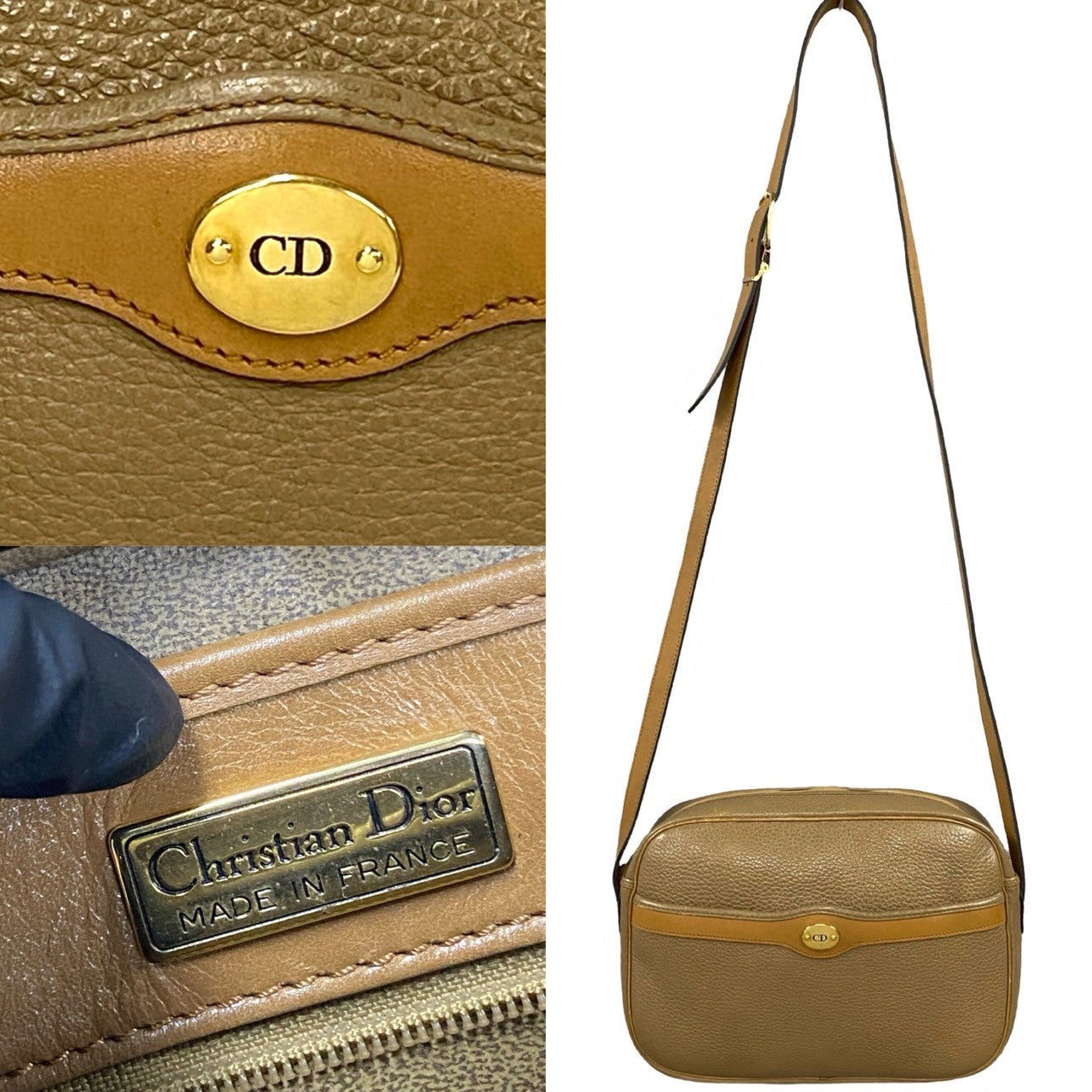 Christian Dior Leather Shoulder Bag