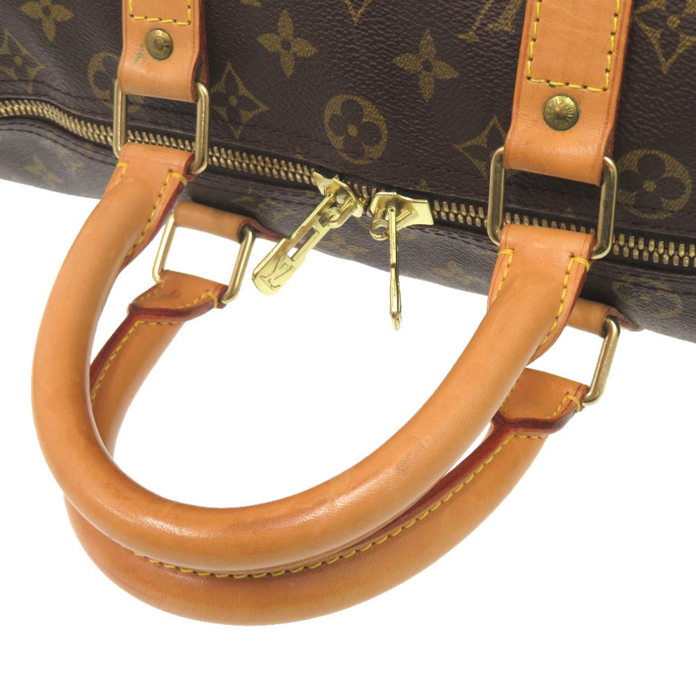 LOUIS VUITTON Boston Duffel bag M41418 Monogram canvas Brown Monogram Keepall bandouliere45 mens