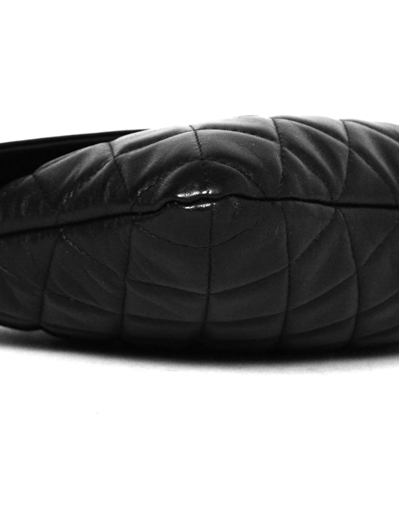 Chanel SO Black Lambskin Quilted Pouch Clutch