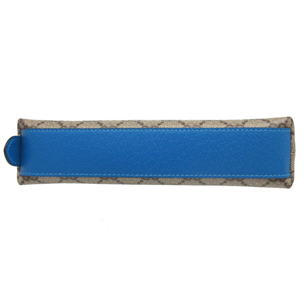 GUCCI pencil case 662129 GG Supreme, Leather beige Pencil case Donald Duck Disney collaboration Women