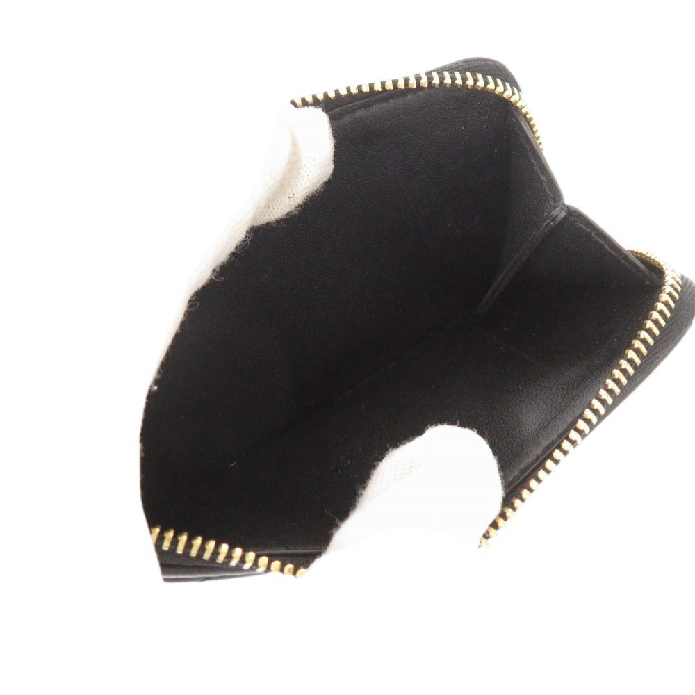 Christian Dior Card Case S0965ONMJ lambskin black Lady Dior Cosmos zip card holder