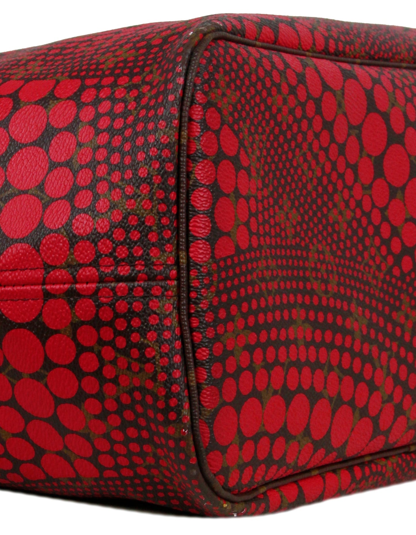 Louis Vuitton Red Monogram Kusama Waves Neverfull MM Tote Bag