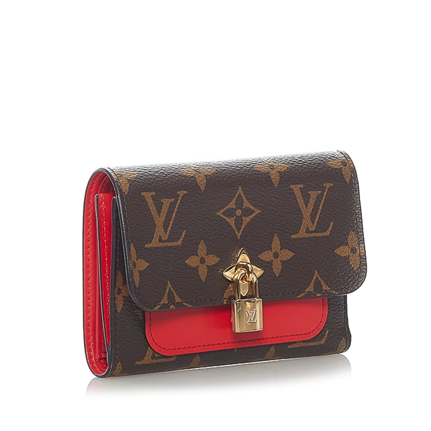 LOUIS VUITTON Louis Vuitton Monogram Flower Compact Wallet Brown