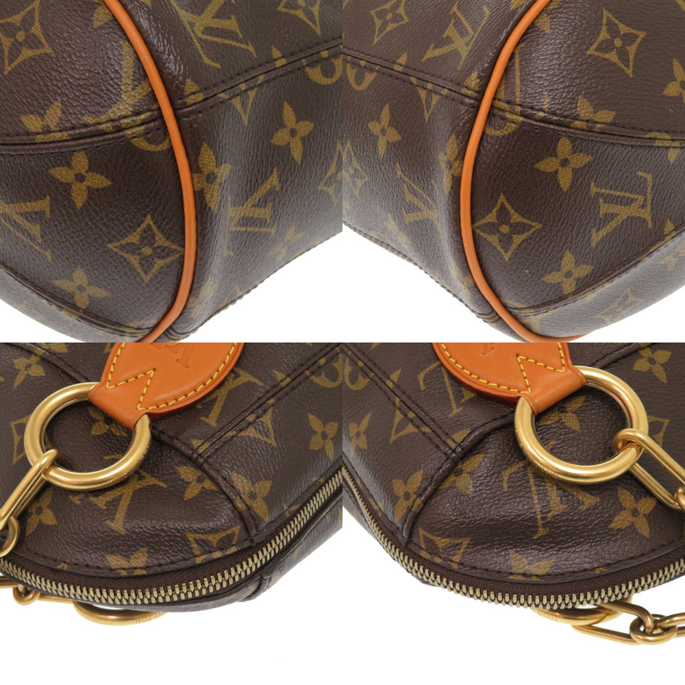 LOUIS VUITTON Shoulder Bag M40230 Monogram canvas Brown Karl Lagerfeld Monogram Punching bag baby Women