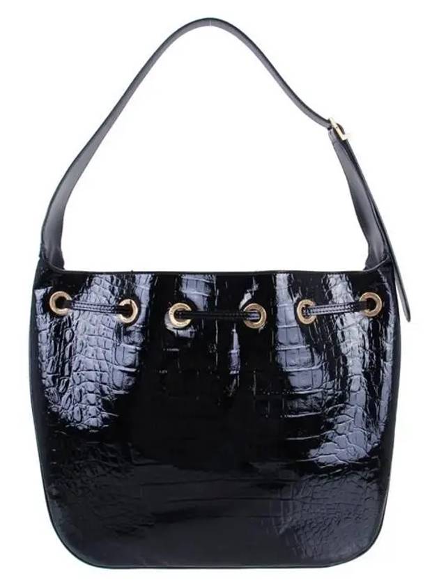 Luxury Saint Laurent Trending 2025 Paris VII Medium Embossed Shoulder Bag Black