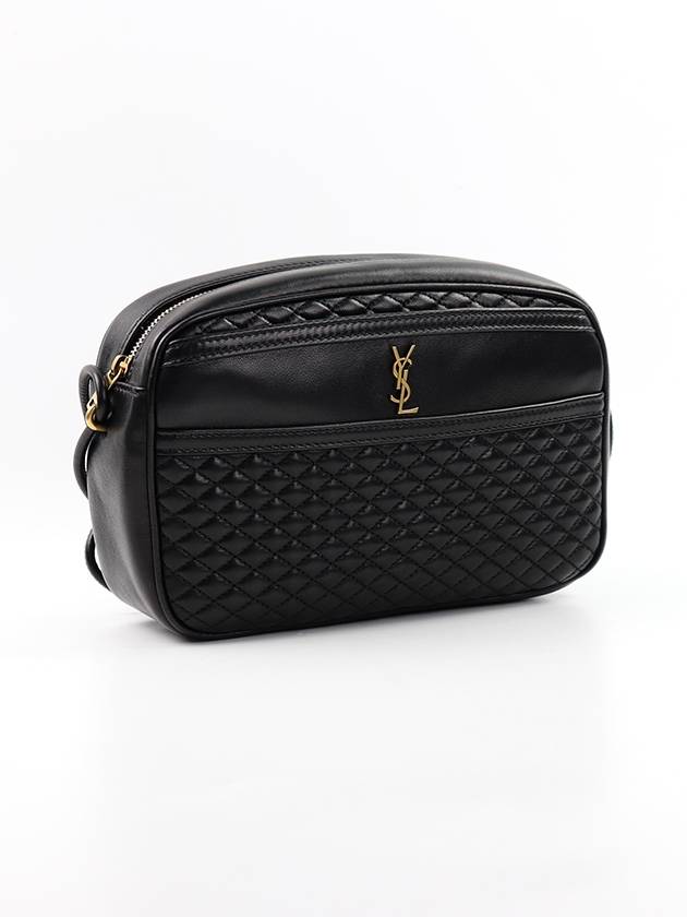 Luxury Saint Laurent Trending 2025 Victoire Quilting Cross Bag Black