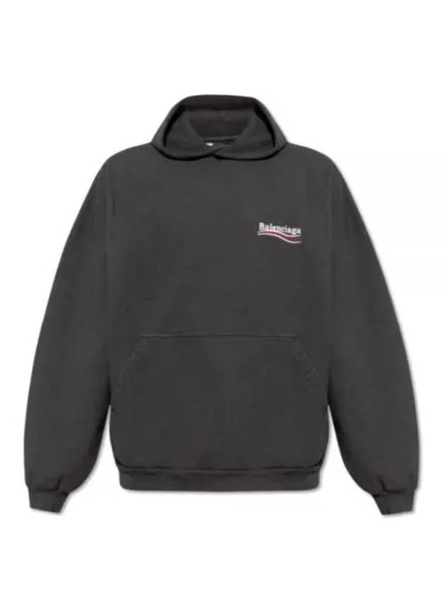 Luxury Balenciaga Trending 2026 Embroidered Logo Cotton Hoodie Grey