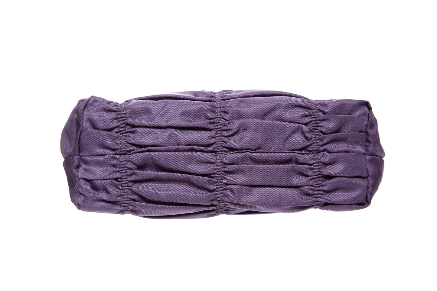 Prada Purple Nappa Gaufre Zip Around Pouch