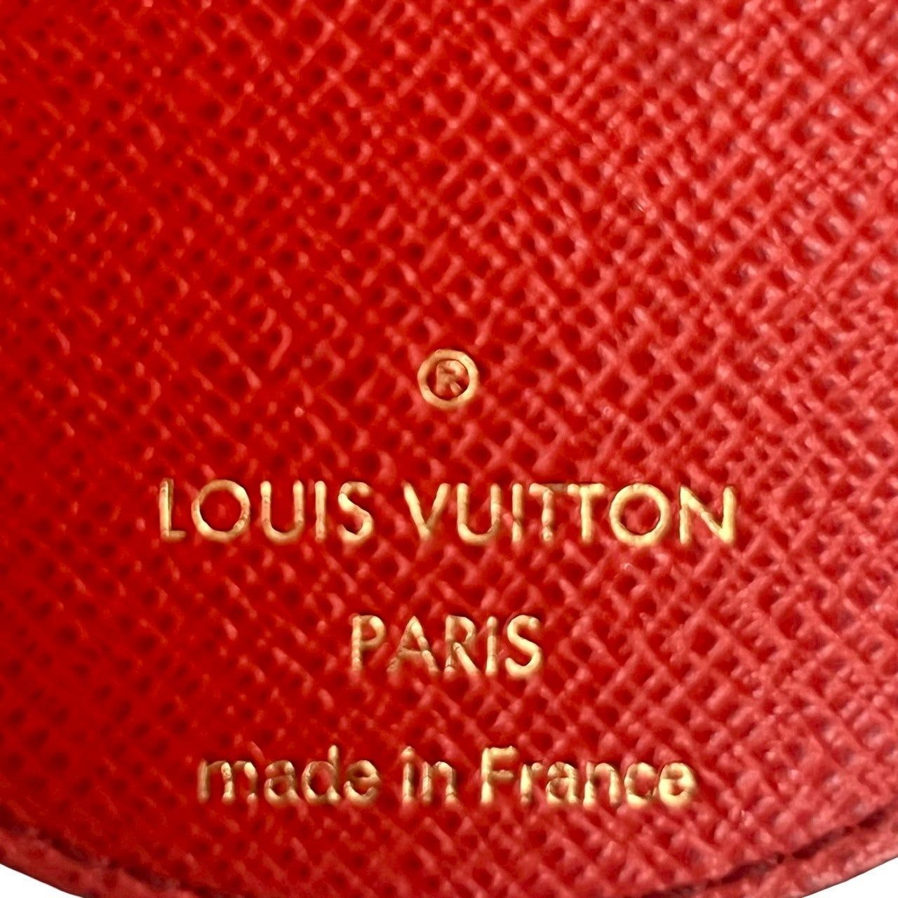LOUIS VUITTON charm leather Brown Monogram Vivienne Porto Cray Rustre