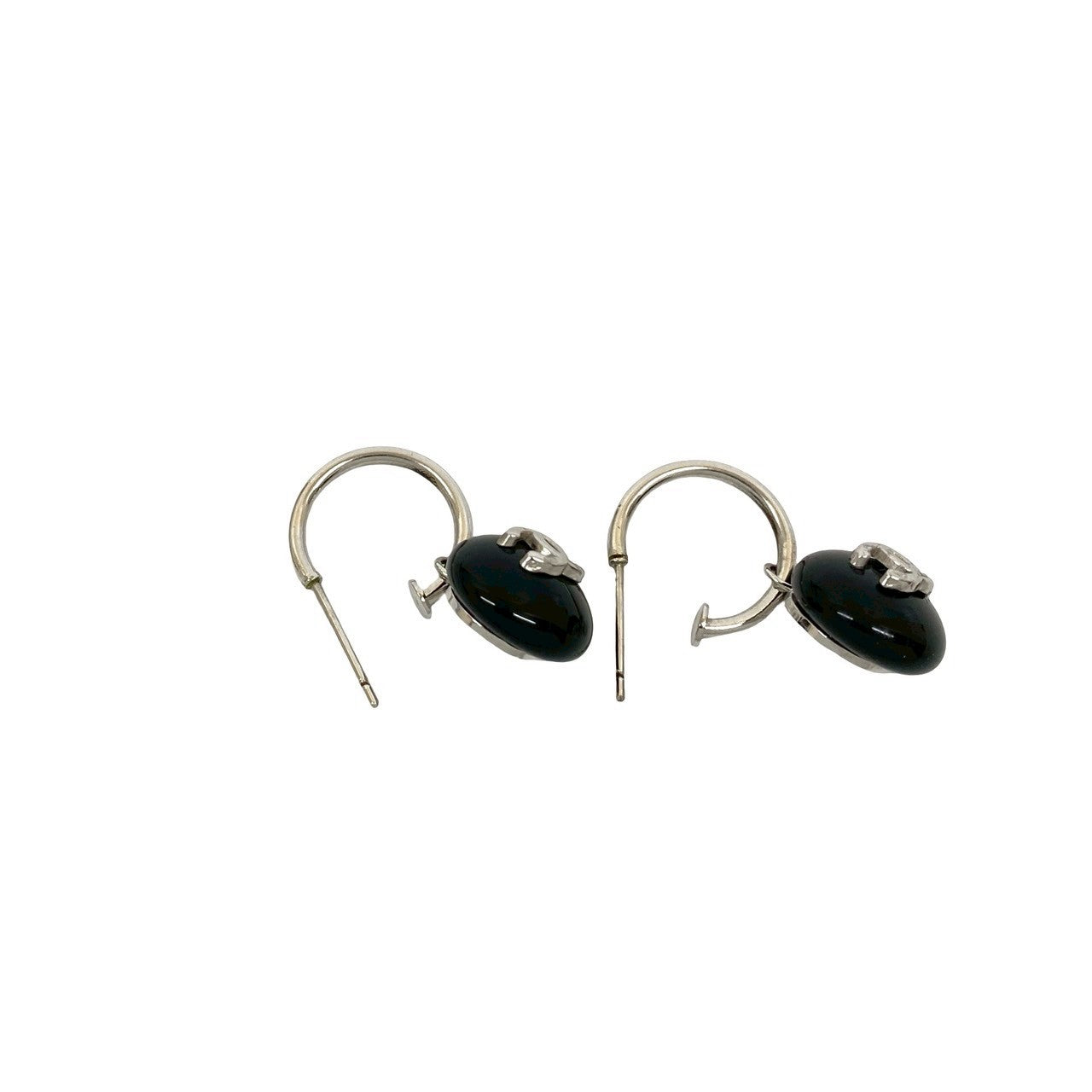 CHANEL Pierce alloy Silver