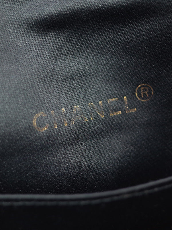 Chanel Bicolore Coco Mark Chain Shoulder Bag Black