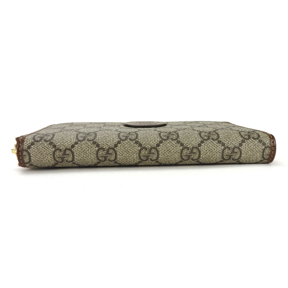 GUCCI Long Wallet Purse 673003 GG Supreme Canvas beige Interlocking G