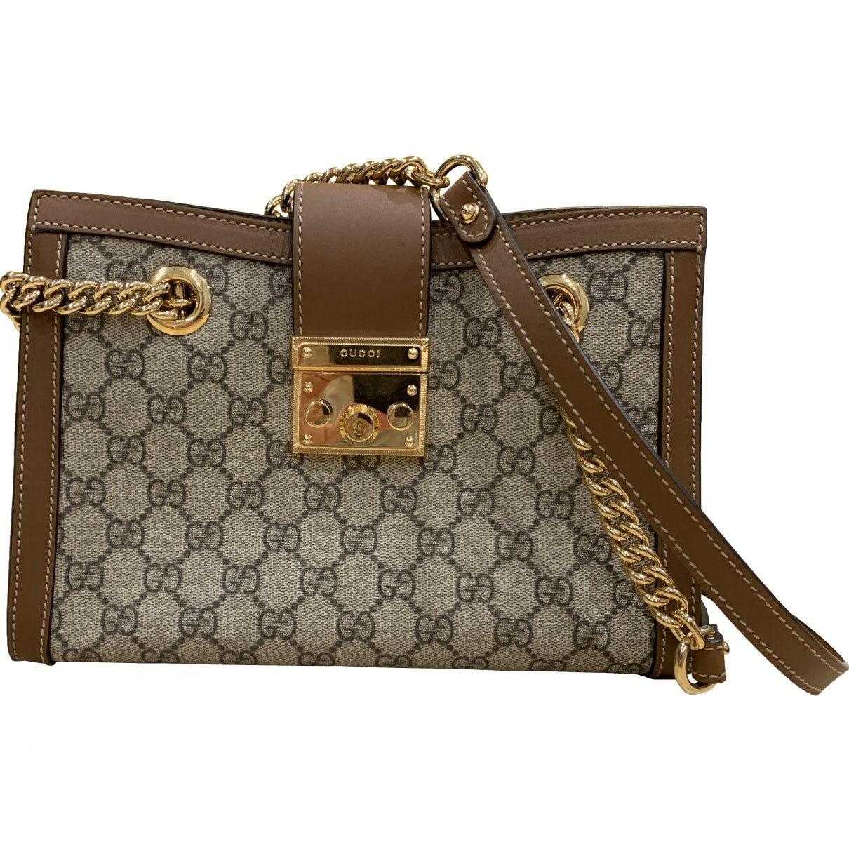 Gucci padlock cloth handbag