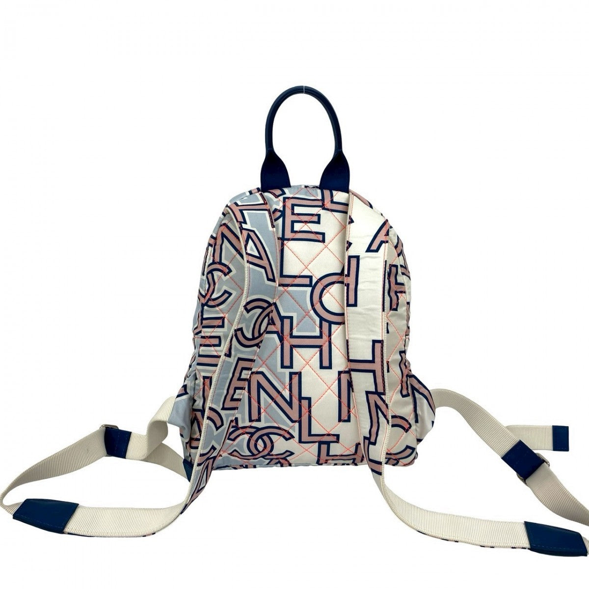 CHANEL Backpack cotton blue