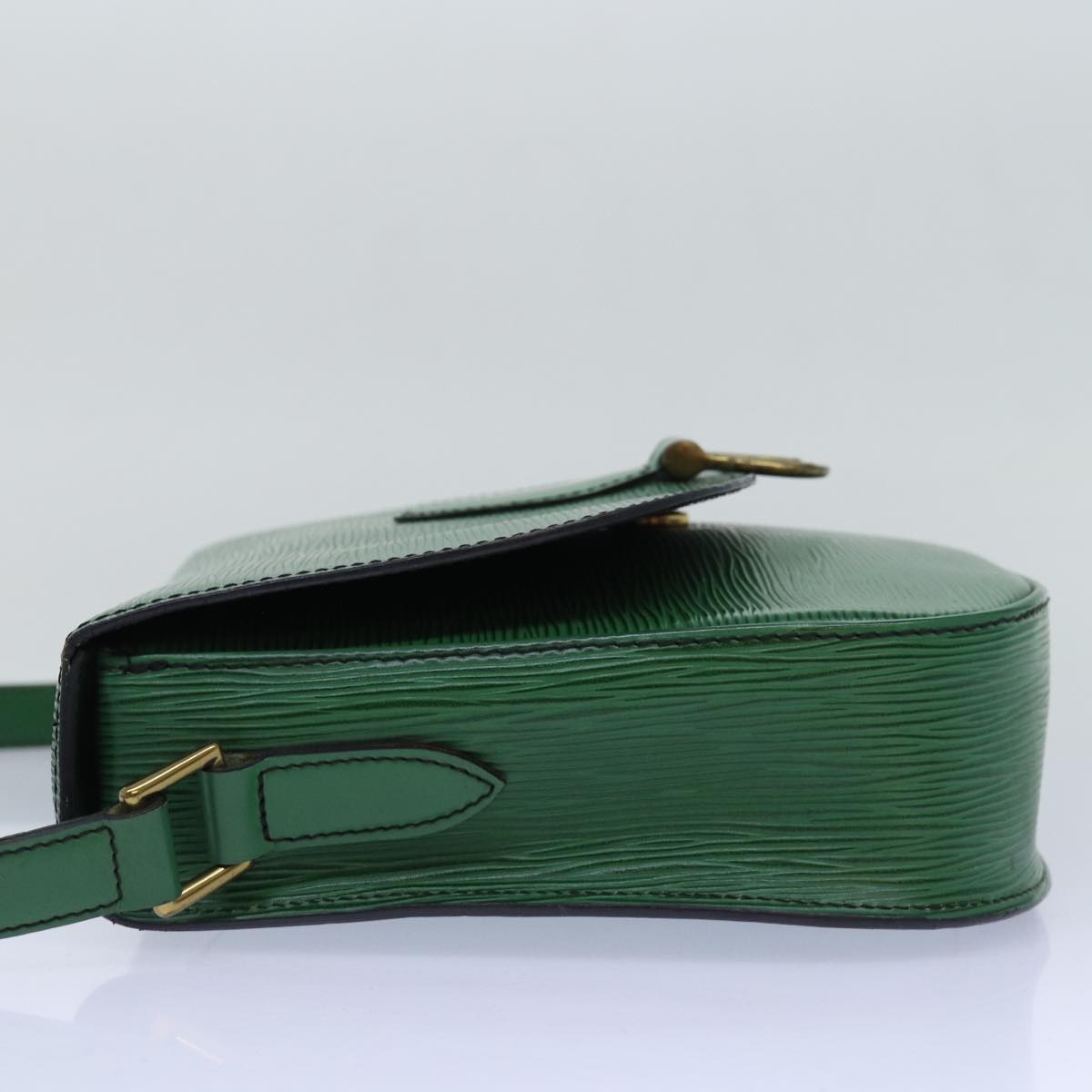 LOUIS VUITTON Epi Saint Cloud GM Shoulder Bag Green M52194 LV Auth 81536
