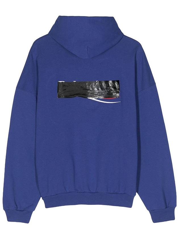 Luxury Balenciaga Trending 2026 Gaffer Maxi Hoodie Blue
