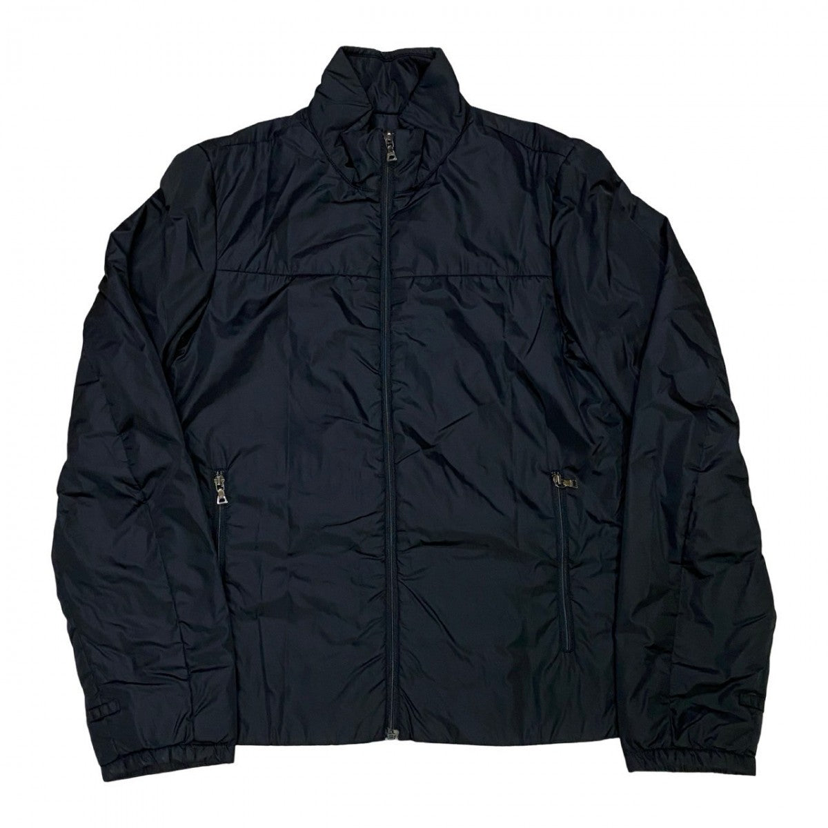 PRADA Nylon jacket Nylon, Polyester black mens 46