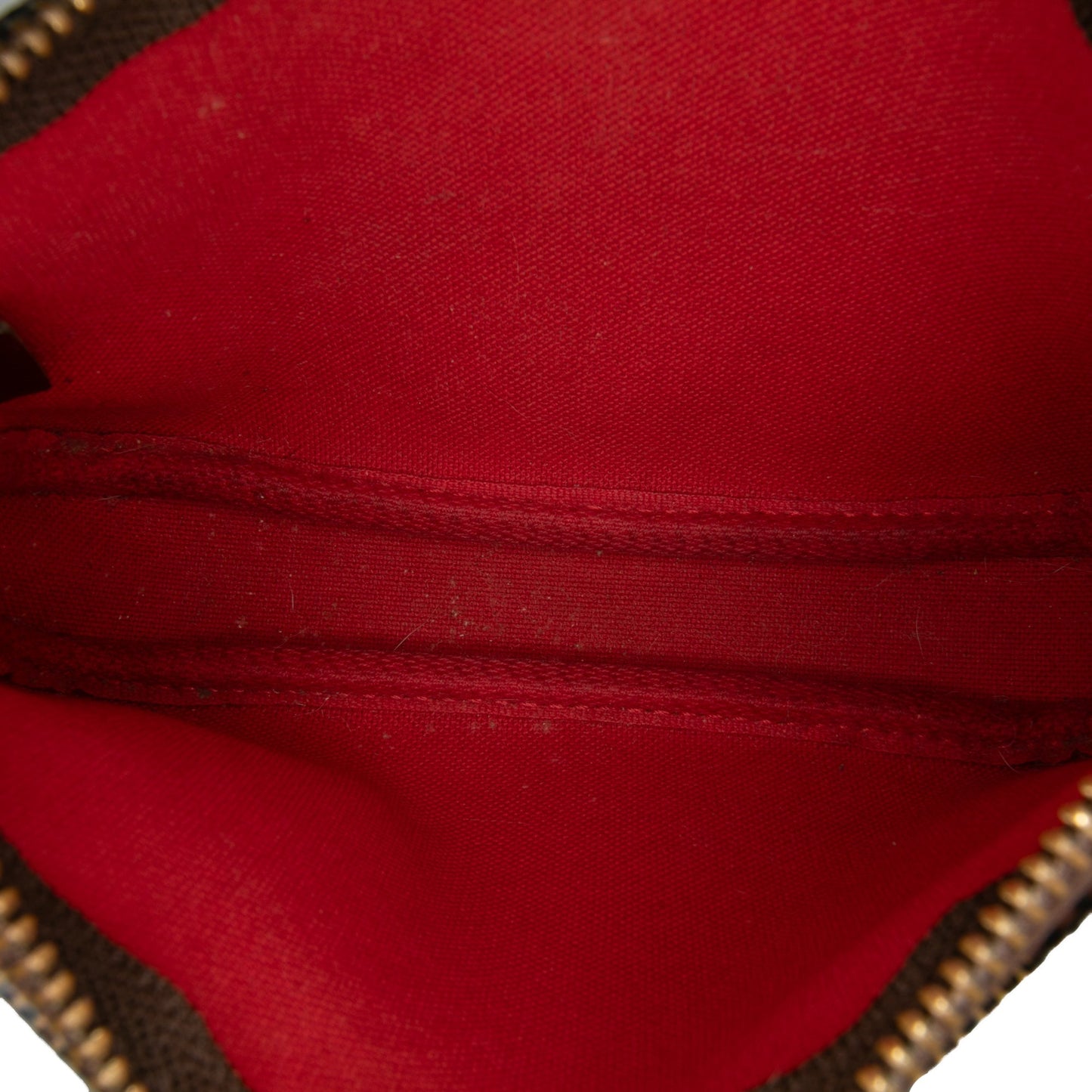 Brown Louis Vuitton Damier Ebene Mini Pochette Accessoires Handbag