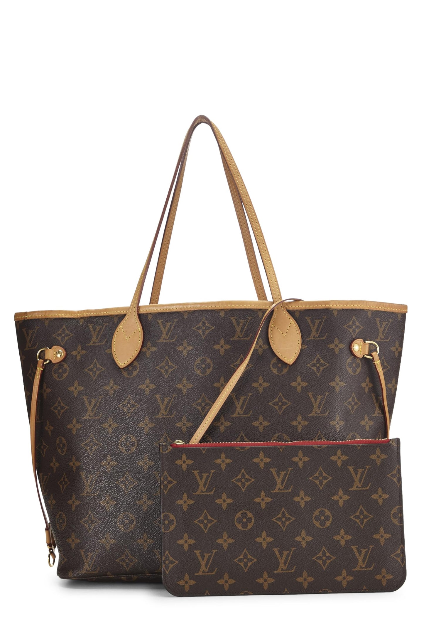 Louis Vuitton, Monogram Canvas Neverfull MM NM, Red