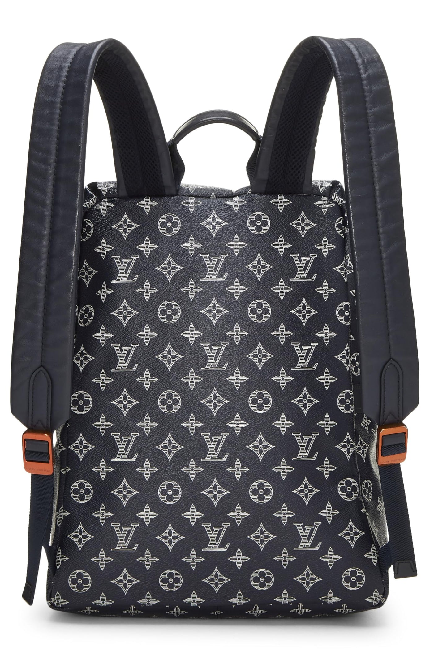 Louis Vuitton, Navy Upside Down Monogram Canvas Discovery Backpack, Navy