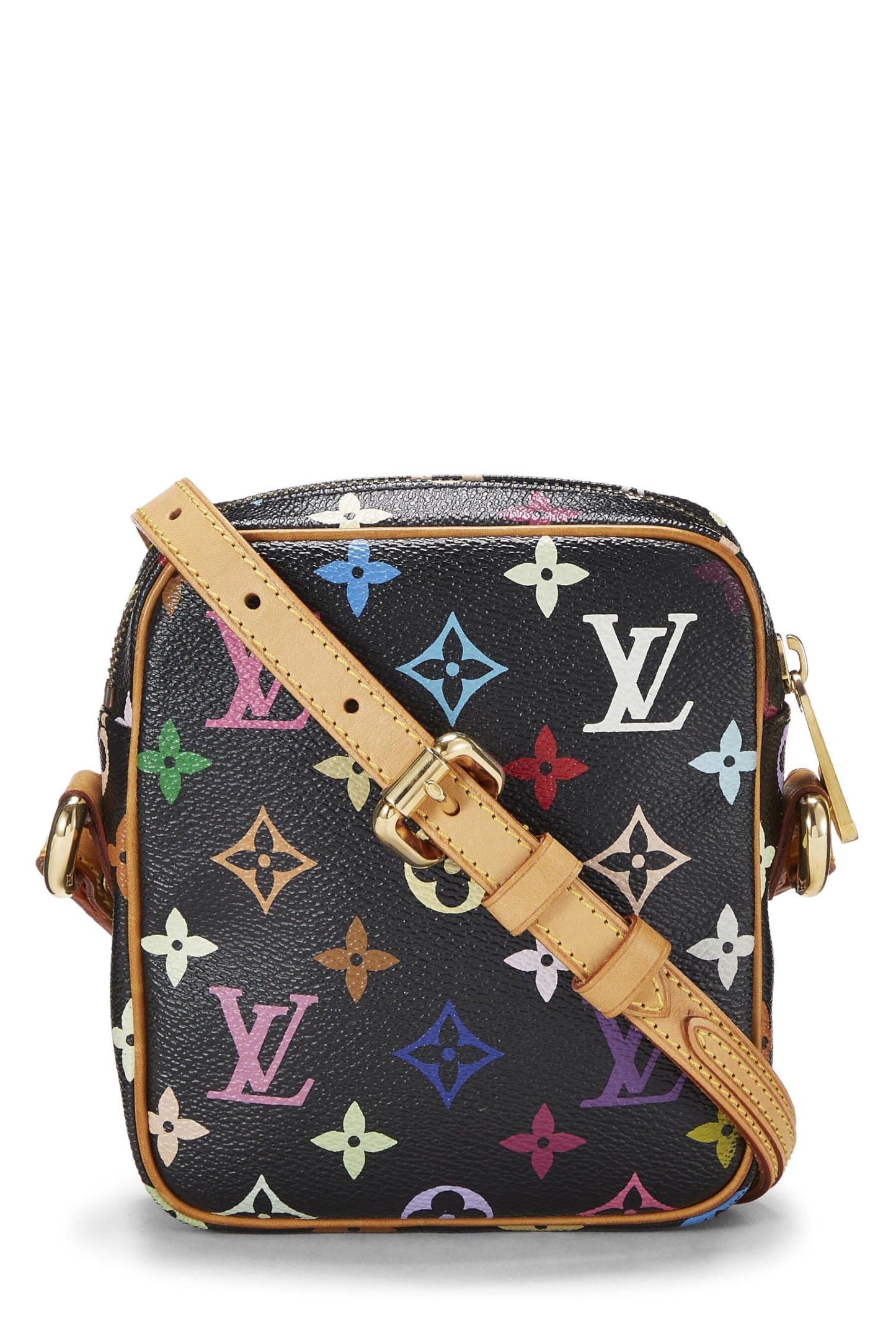 Louis Vuitton, Takashi Murakami x Louis Vuitton Black Monogram Multicolore Rift, Black