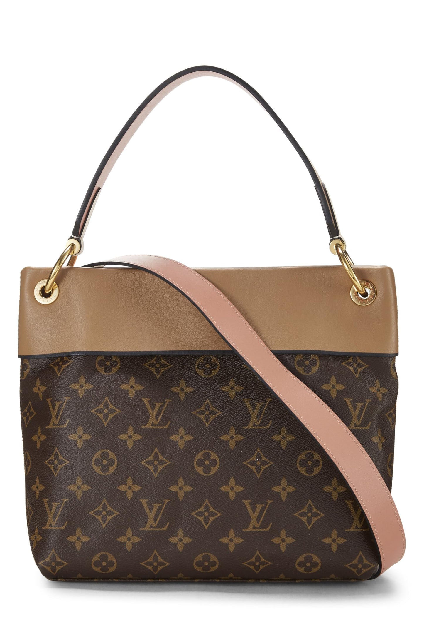 Louis Vuitton, Beige Monogram Canvas & Leather Tuileries Besace, Beige