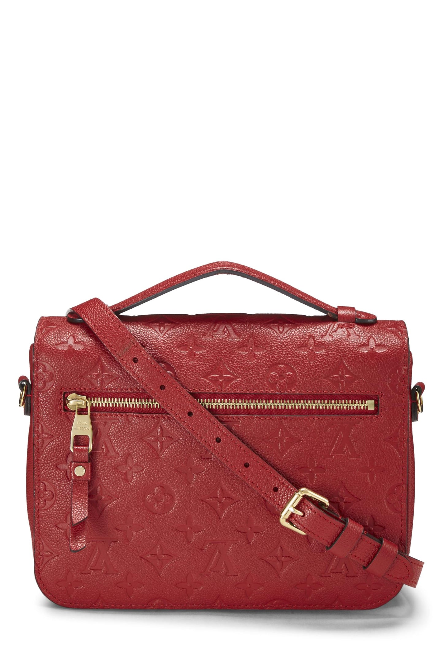 Louis Vuitton, Cherry Monogram Empreinte Pochette Metis, Red