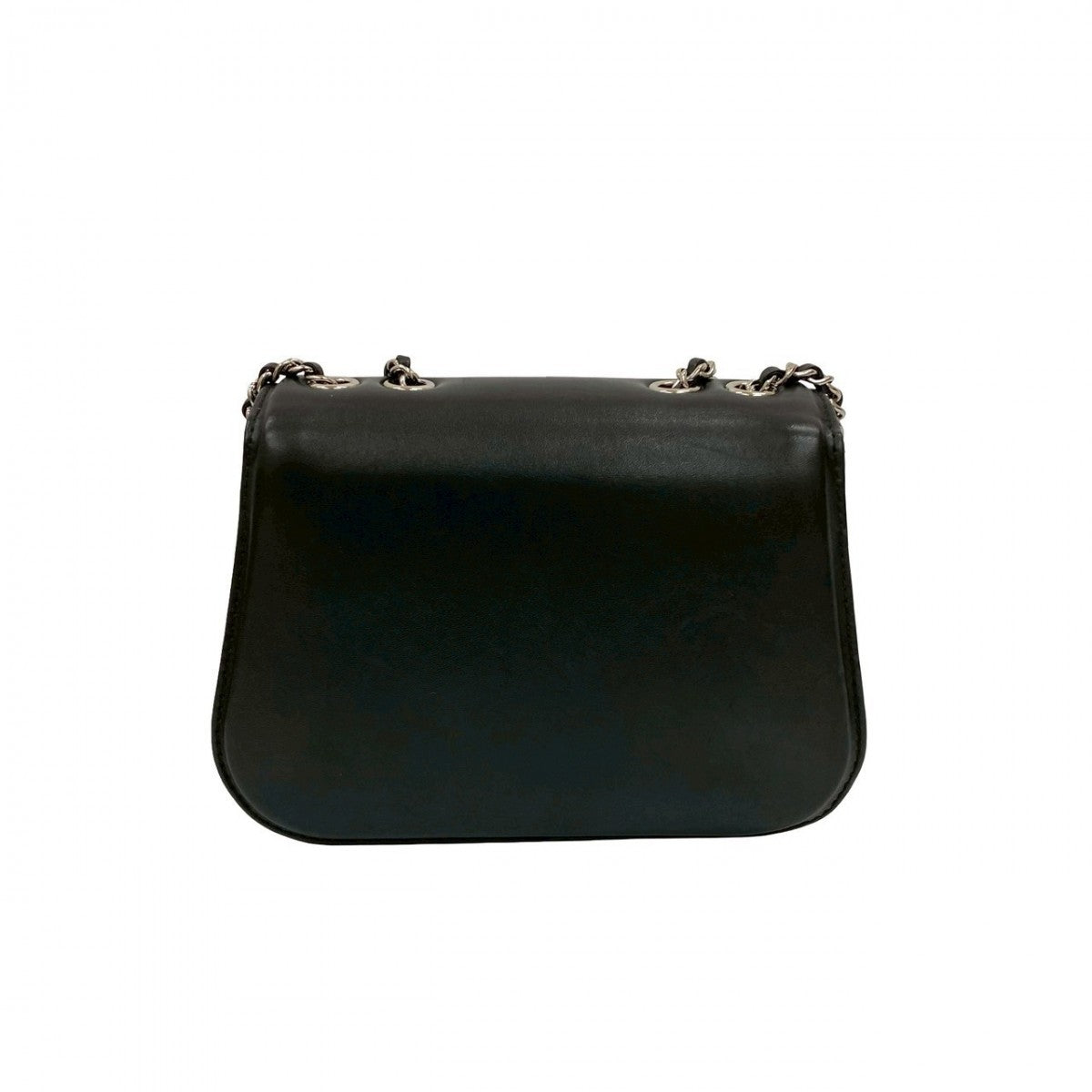 CHANEL Shoulder Bag leather black