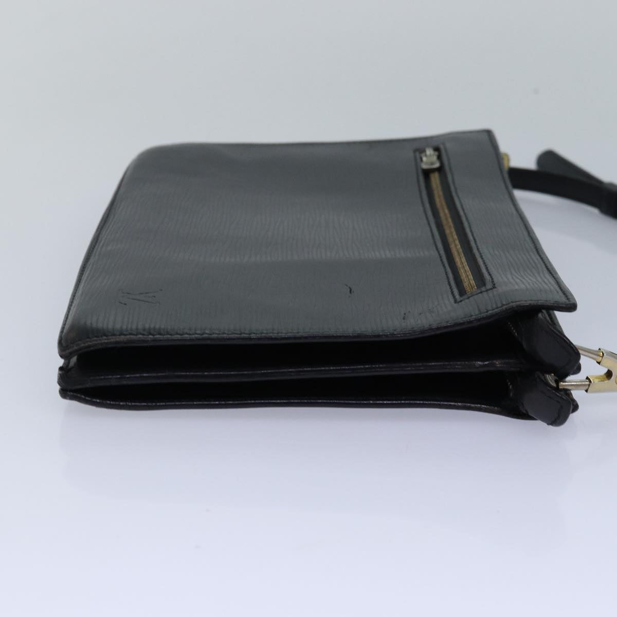 LOUIS VUITTON Epi Angian Shoulder Bag 2way Black M52112 LV Auth 82603