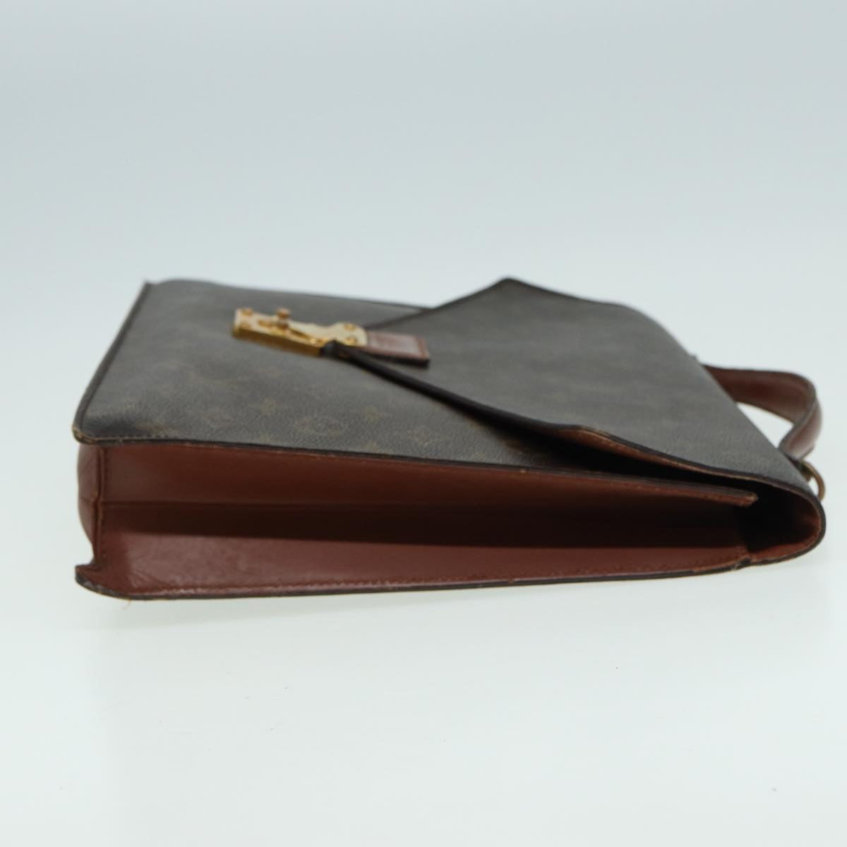 LOUIS VUITTON Monogram Porte Documents Bandouliere Bag M53338 LV Auth 82682