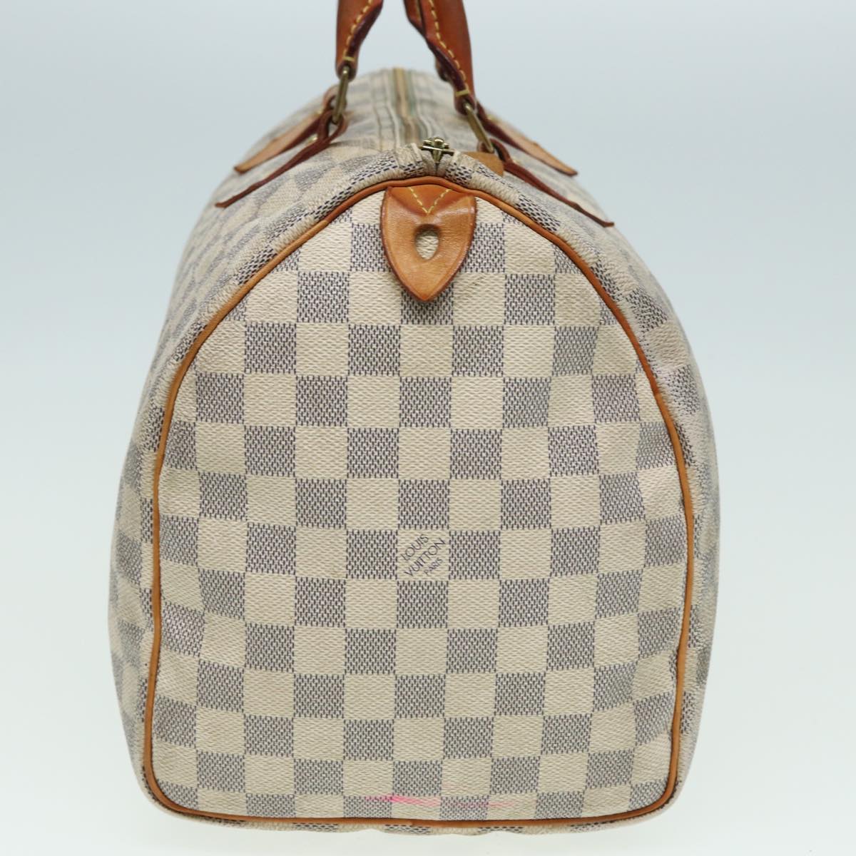 LOUIS VUITTON Damier Azur Hand Bag N41535 LV Auth 82712