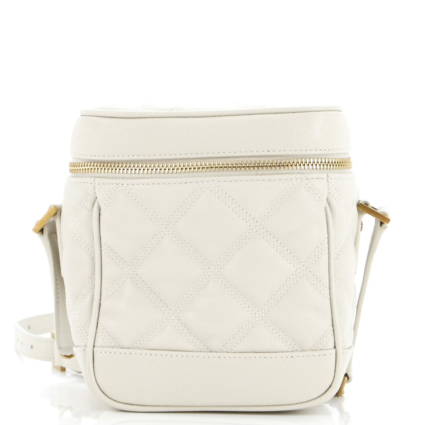 Luxury Saint Laurent Trending 2025 80's Vanity Bag Quilted Leather