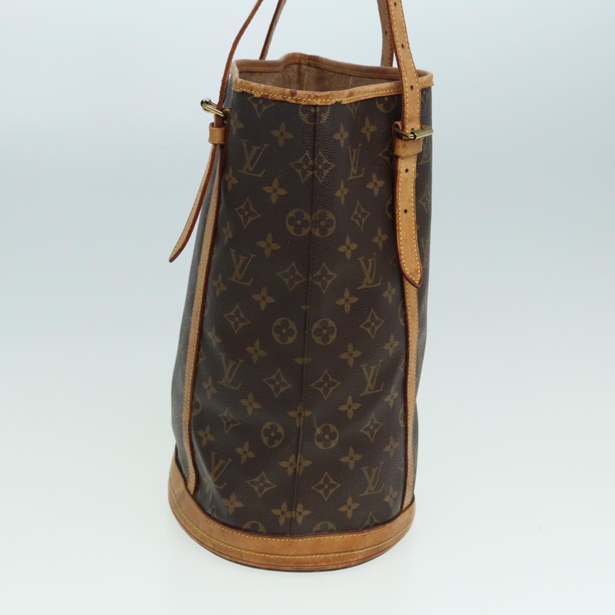 LOUIS VUITTON Monogram Bucket GM Shoulder Bag M42236 LV Auth 82970