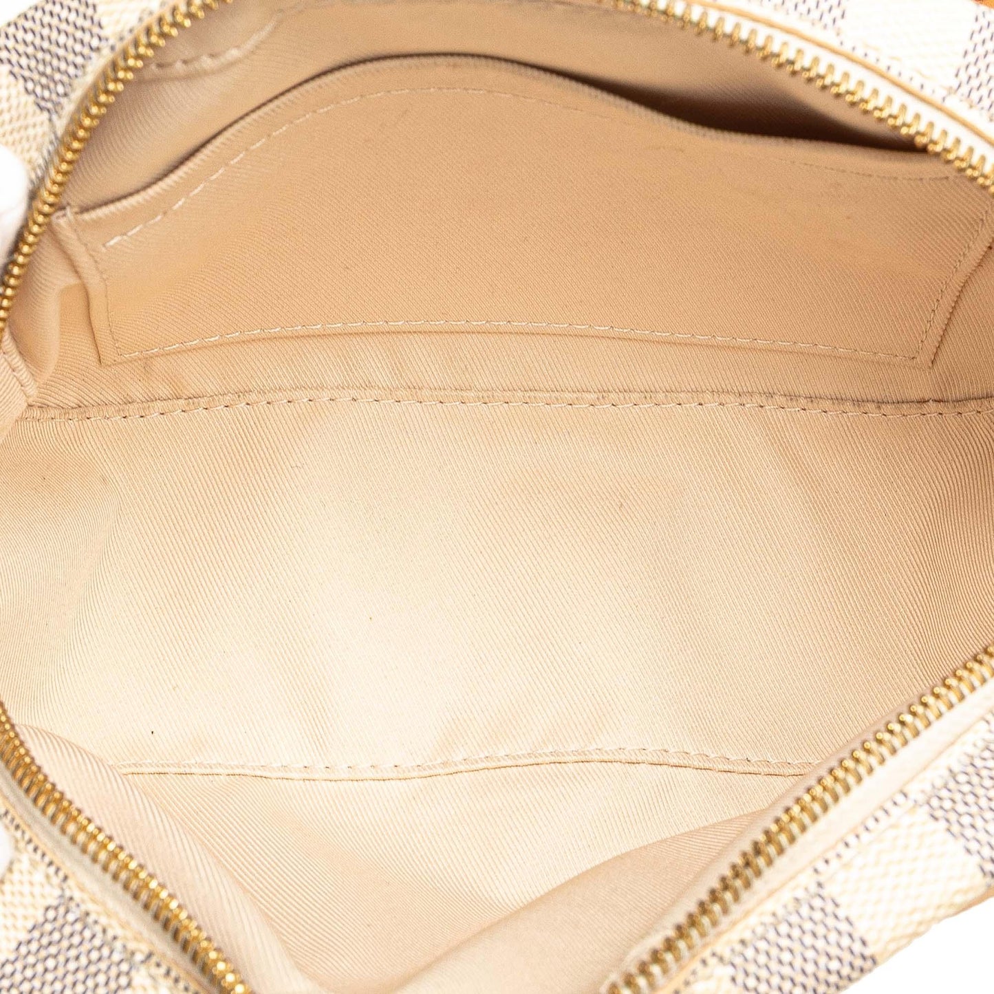 White Louis Vuitton Damier Azur Mini Deauville Crossbody Bag