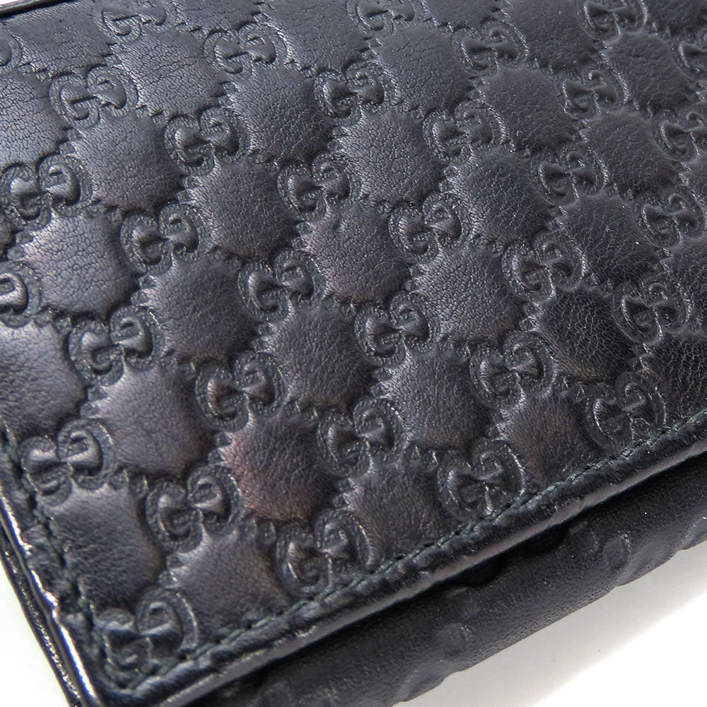 GUCCI Card Case 323401 Sima leather black unisex(Unisex)