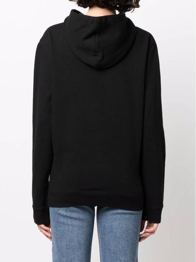 Luxury Saint Laurent Trending 2025 Signature Logo Hooded Top Black