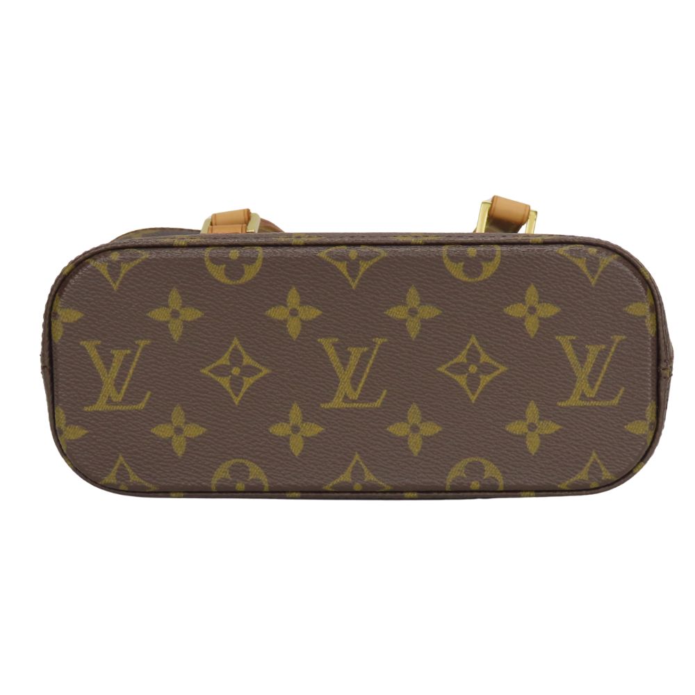 LOUIS VUITTON Handbag M51172 Monogram, Tanned Leather Brown Vavan PM Women