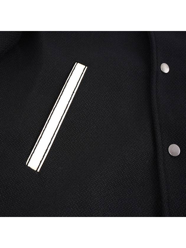 Luxury Saint Laurent Trending 2025 Teddy Wool Bomber Jacket Black