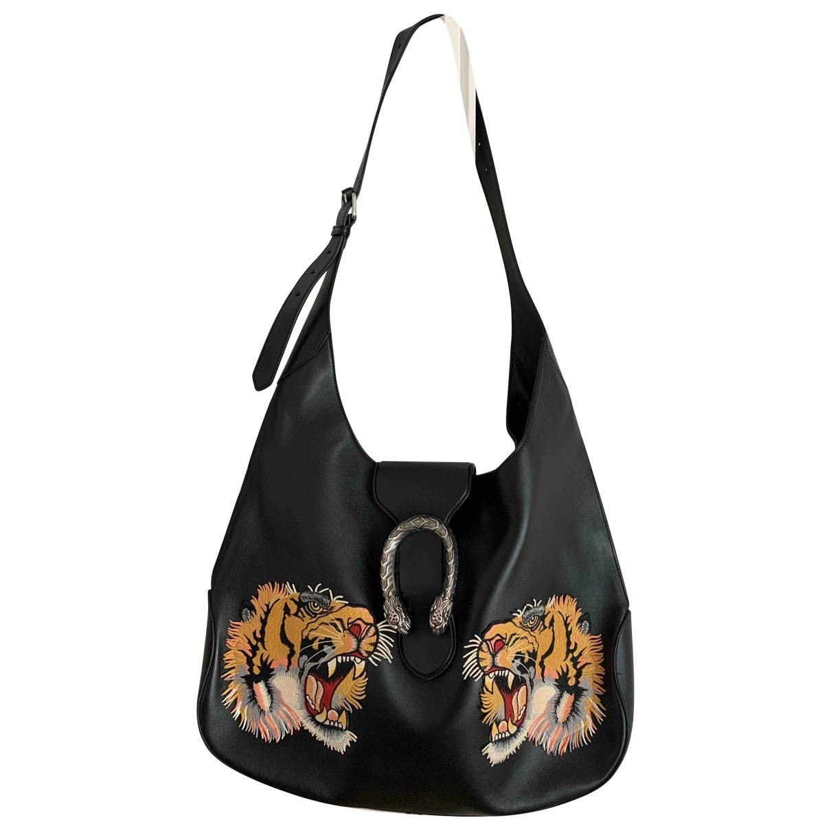 Gucci marmont black leather handbag