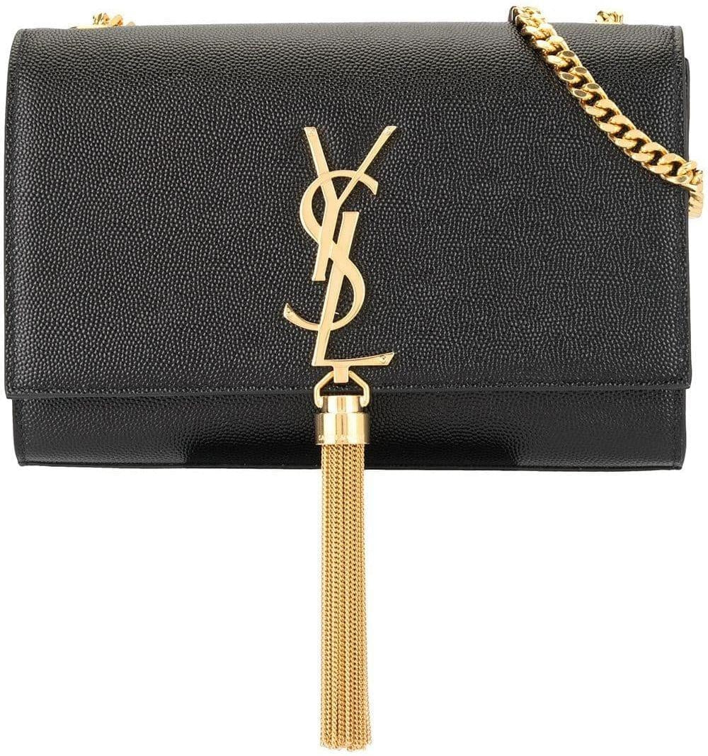 Luxury Saint Laurent Trending 2025 Women's Kate Leather Shoulder Bag in Nero | 474366BOW0J1000