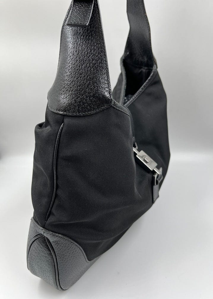 Gucci Jackie Leather Nylon Shoulder Bag Style 1