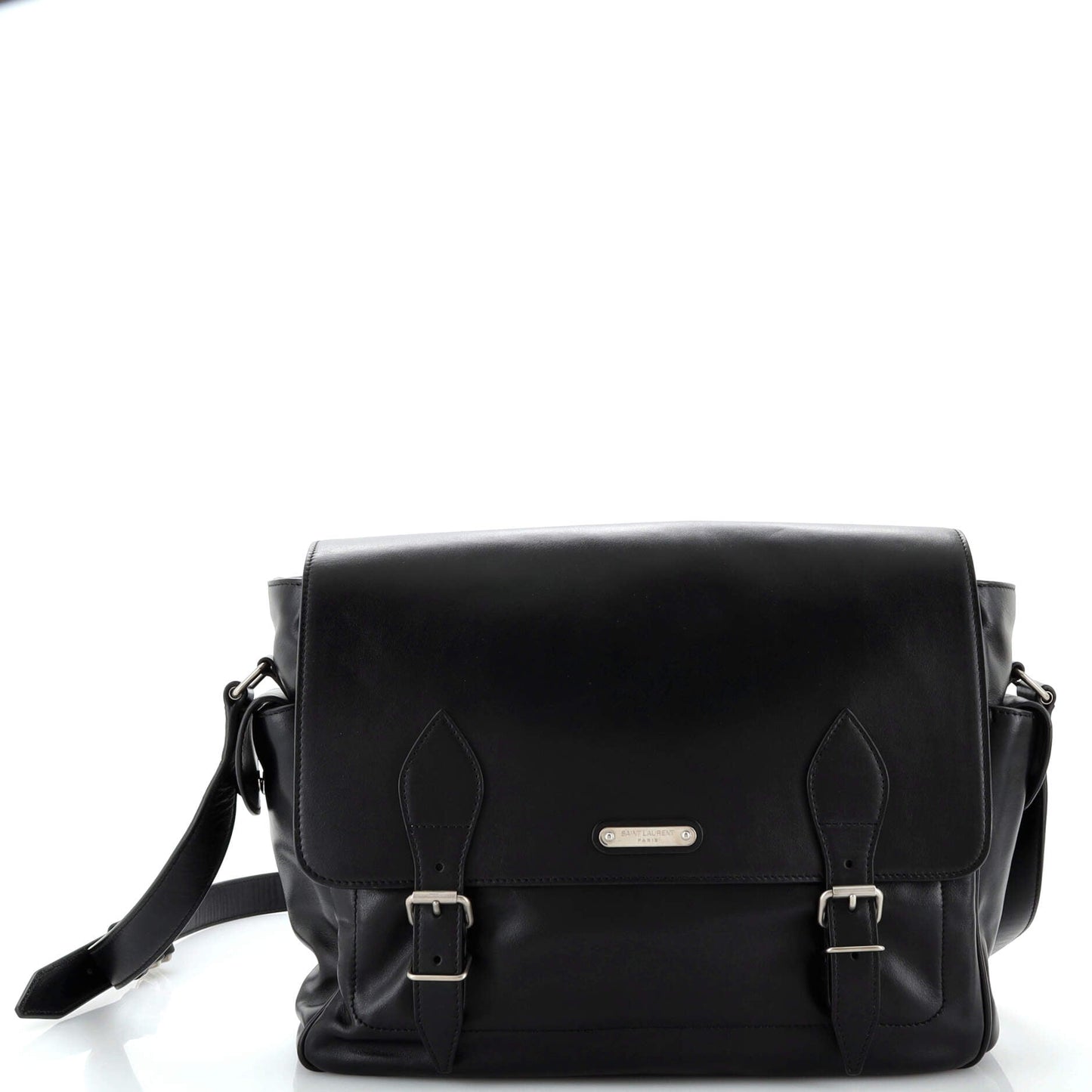 Luxury Saint Laurent Trending 2025 ID Flap Messenger Bag Leather Medium