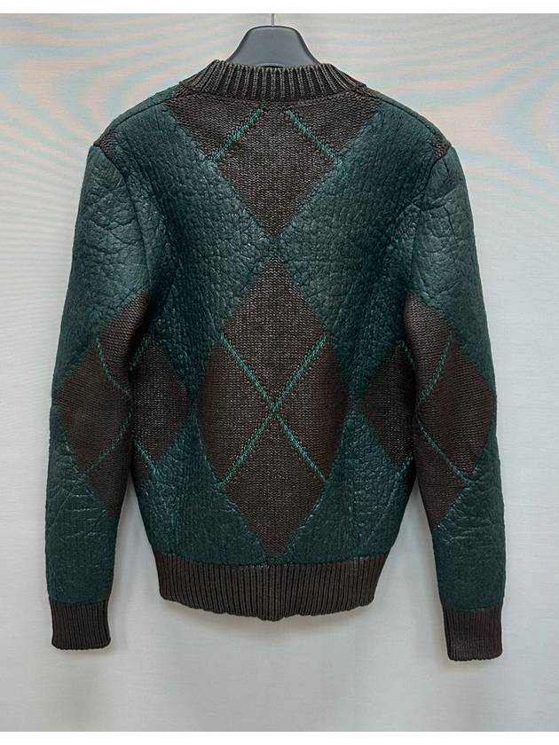 Luxury Bottega Veneta argyle v neck sweater